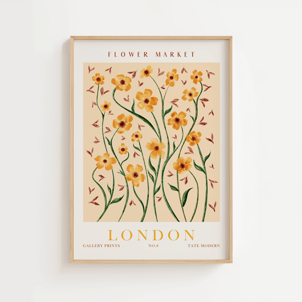 Poster mit Blumen