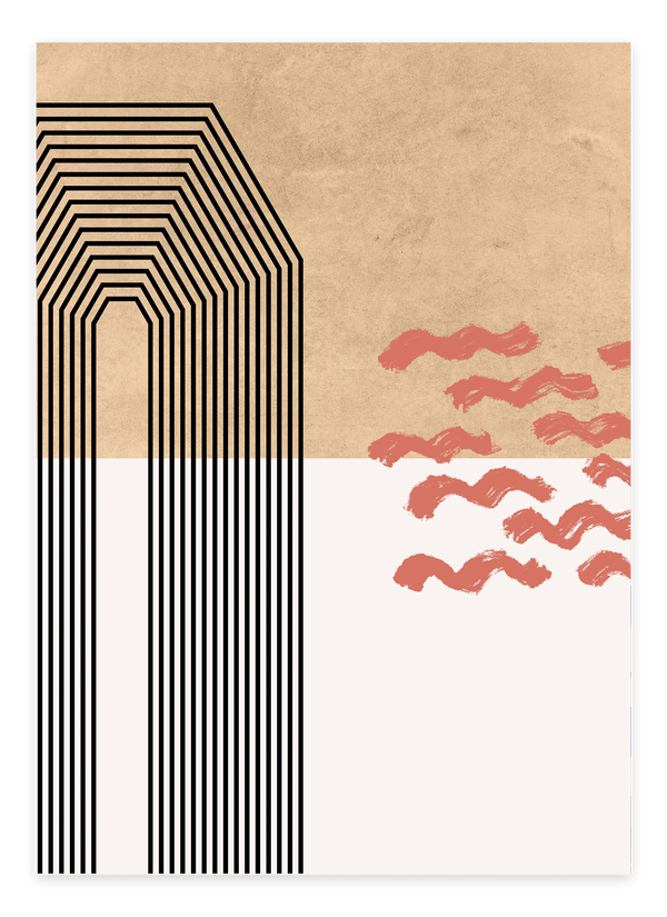 Abstract Mid Plakat | Moderne & Minimalistisk Kunst