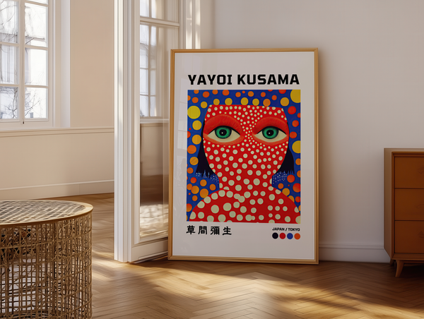 Dotted Face – Yayoi Kusama Plakat