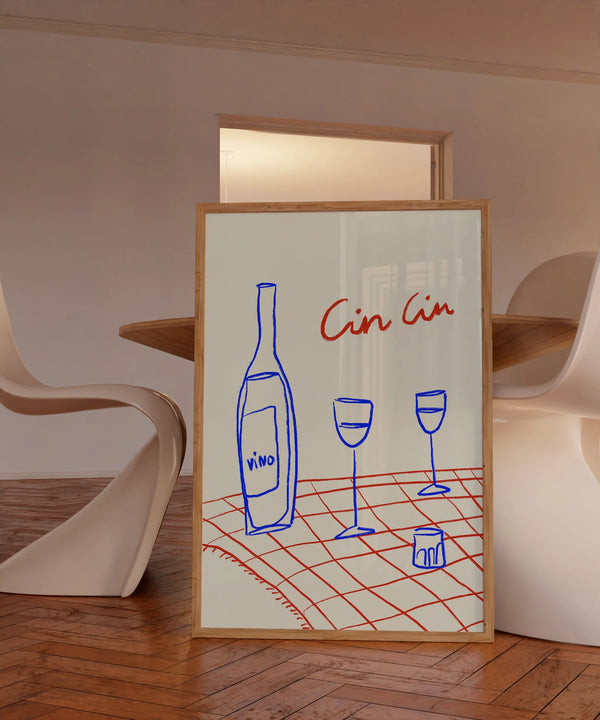 Plakaten trykkes på kvalitetspapir og fås i flere størrelser, så den passer ind i både små og store hjem.