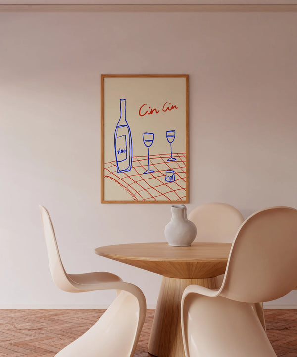 Vino Cin Cin Plakat