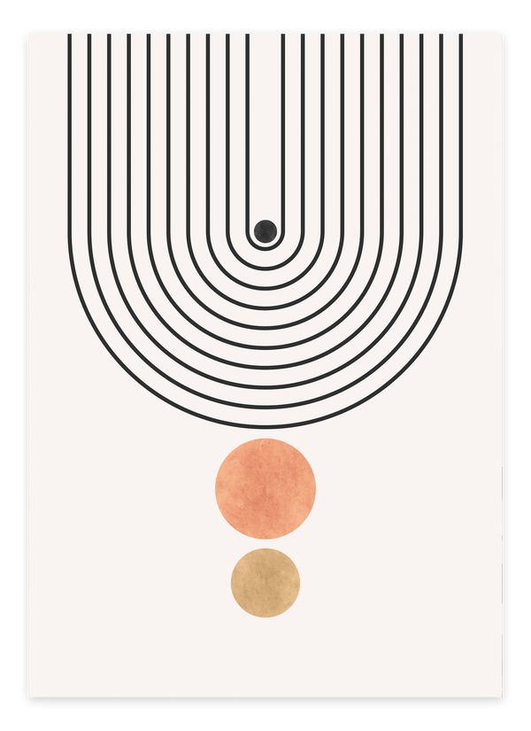 Abstract Door Up Plakat | Minimalistisk & Moderne Kunst