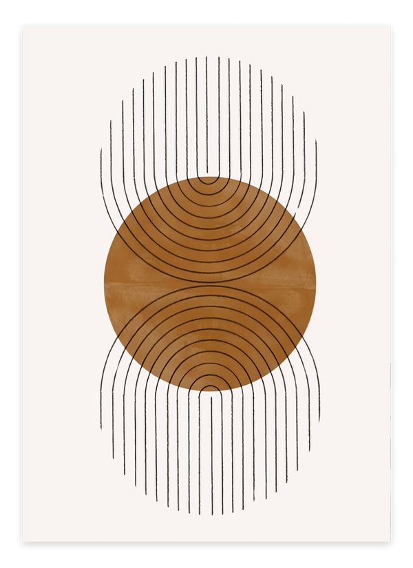 Abstract Double Half Plakat