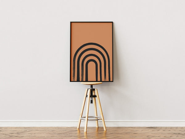 Abstract Half Door Plakat | Minimalistisk & Moderne Kunst
