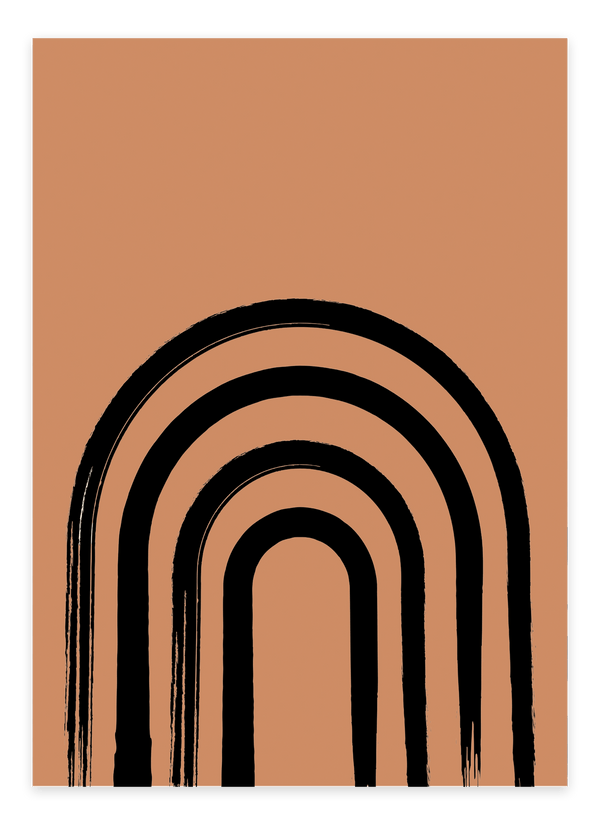 Abstract Half Door Plakat | Minimalistisk & Moderne Kunst