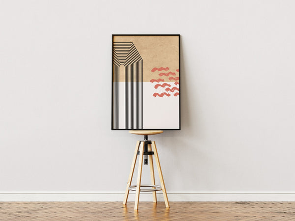 Abstract Mid Plakat | Moderne & Minimalistisk Kunst