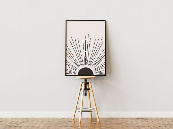 Abstract Starring Sun Plakat