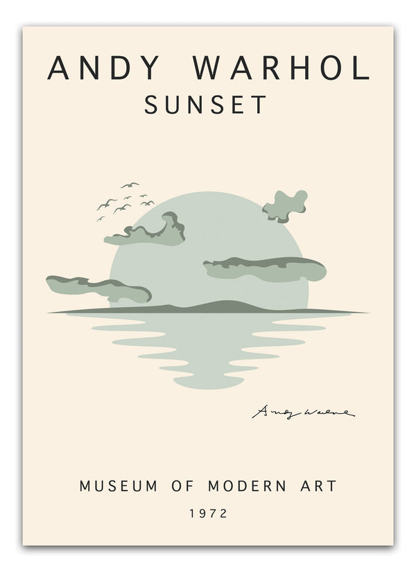 Andy Warhol - Sunset Plakat