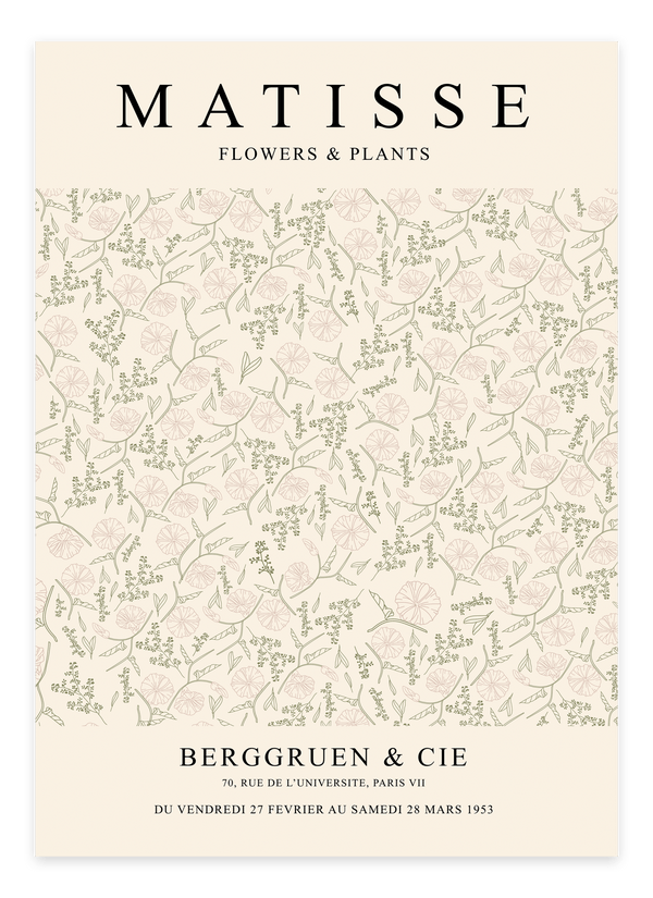 Berggruen Flowers - Matisse Plakat | Farverig & Tidløs Kunst