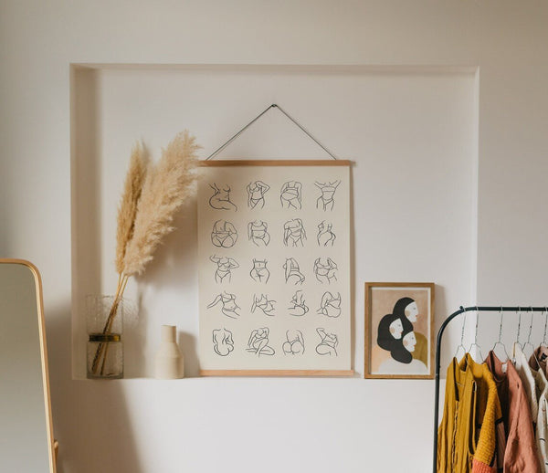 Body Positivity - Line art Plakat