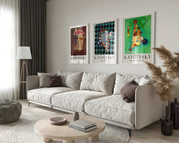 Depressed – Kandinsky Plakat | Abstrakt Kunstplakat med Dybde