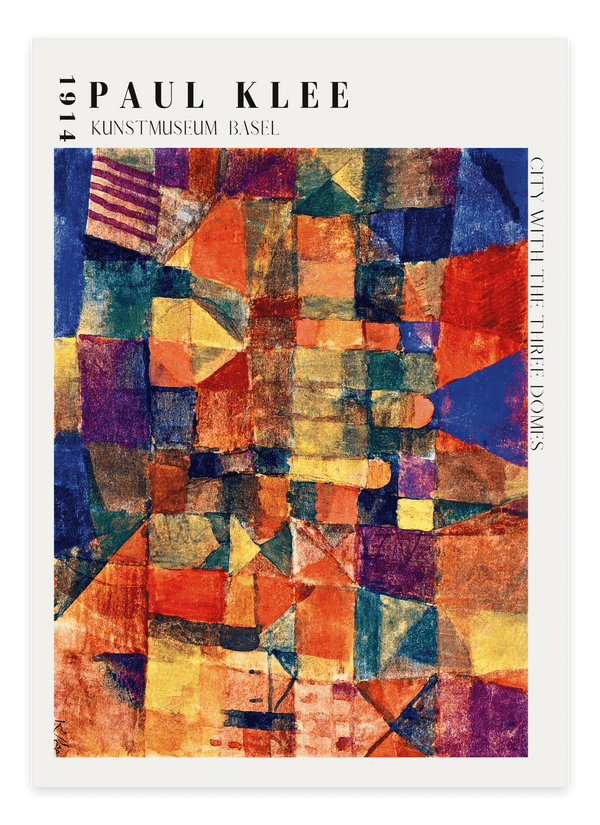 Stadt mit drei Kuppeln Paul Klee Poster