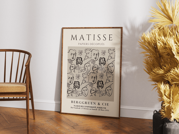 Faces - Matisse Plakat | Ikonisk & Moderne Kunst