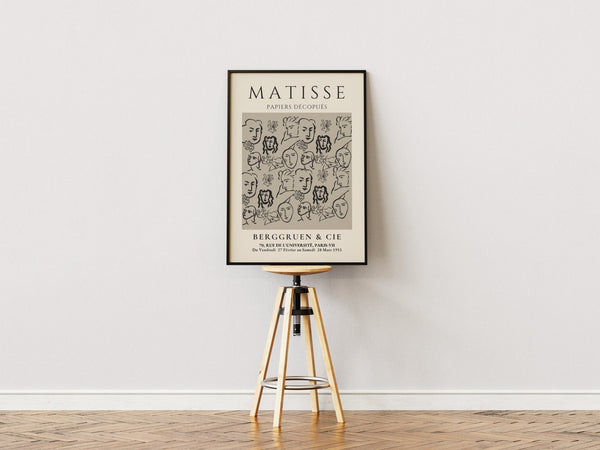 Faces - Matisse Plakat | Ikonisk & Moderne Kunst