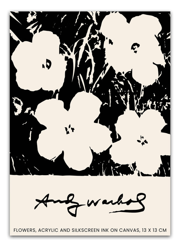Flowers & Ink - Andy Warhol Plakat