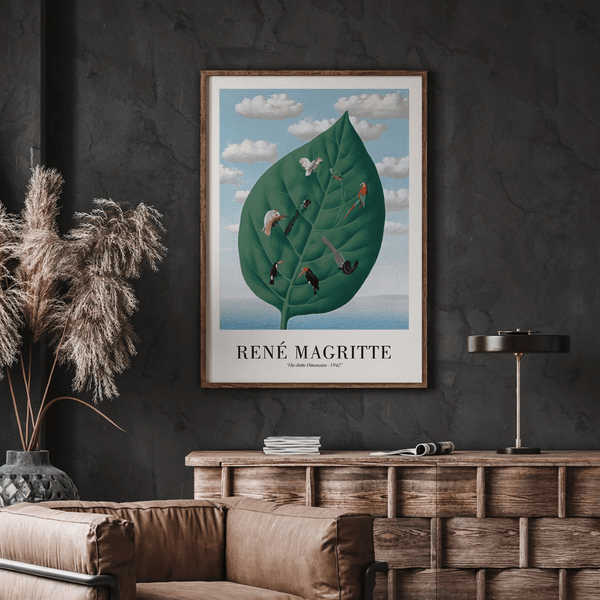 Fuglene i Bladet – René Magritte Plakat