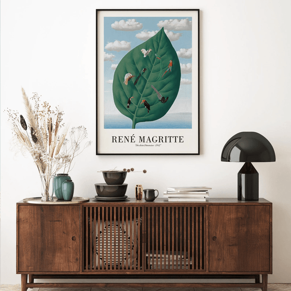 Fuglene i Bladet – René Magritte Plakat