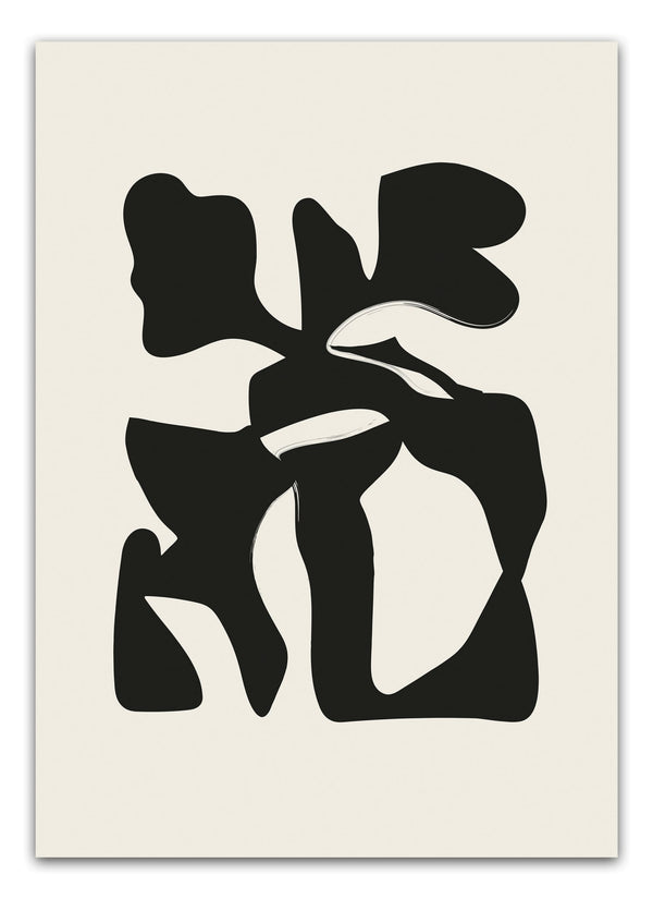 Galerie Abstrakt plakaten er den ideelle tilføjelse til ethvert hjem med en moderne og minimalistisk indretning