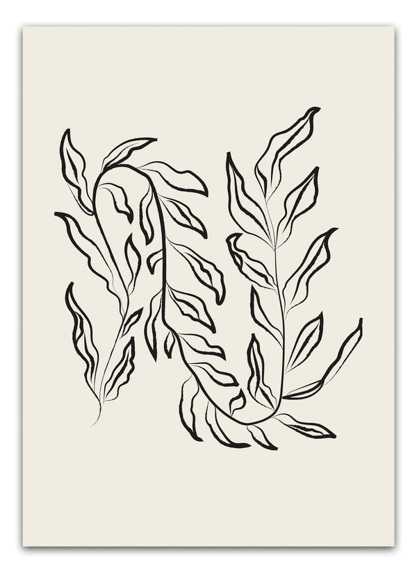 Galerie Flower plakaten er et smukt eksempel på moderne blomsterkunst