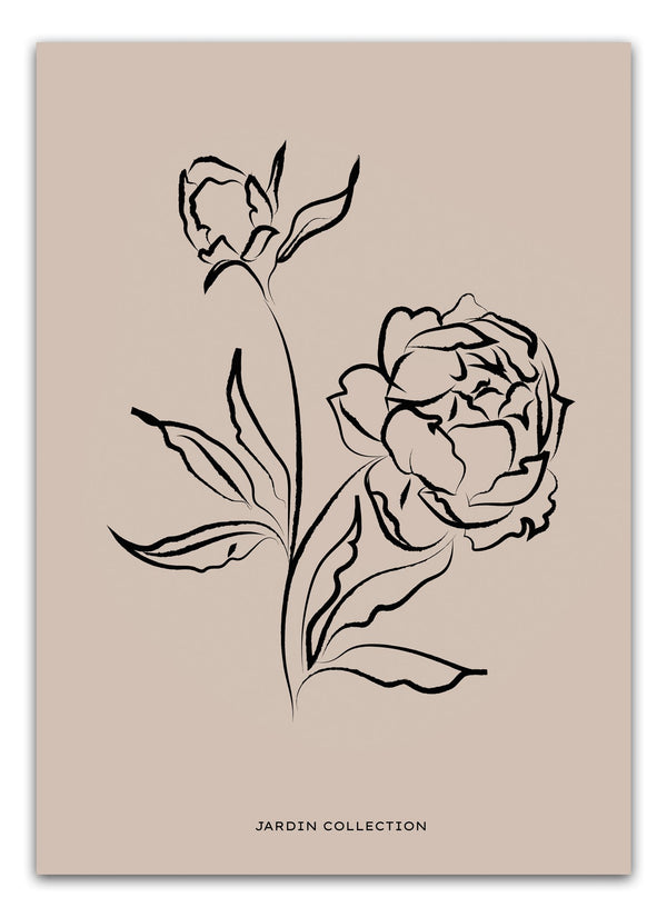 Galerie Jardin Flower Plakat