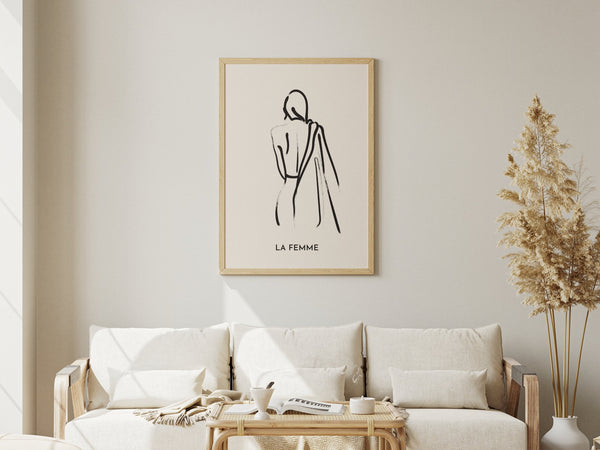Galerie La Femme plakaten bringer et feminint og moderne udtryk ind i din indretning.