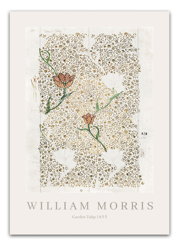 Bring et strejf af klassisk britisk kunst til dit hjem med Garden Tulip-plakaten af William Morris