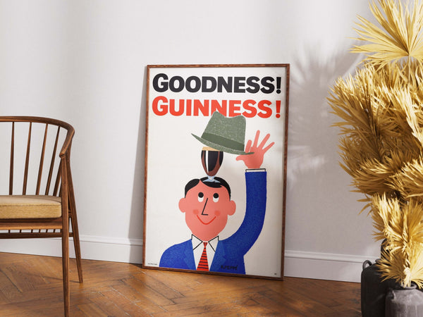 Guinness plakat – Goodness Guinness! | Retro reklameplakat