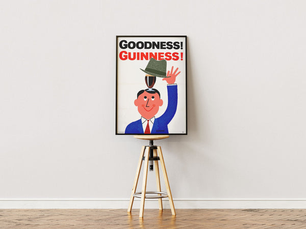 Guinness plakat – Goodness Guinness! | Retro reklameplakat