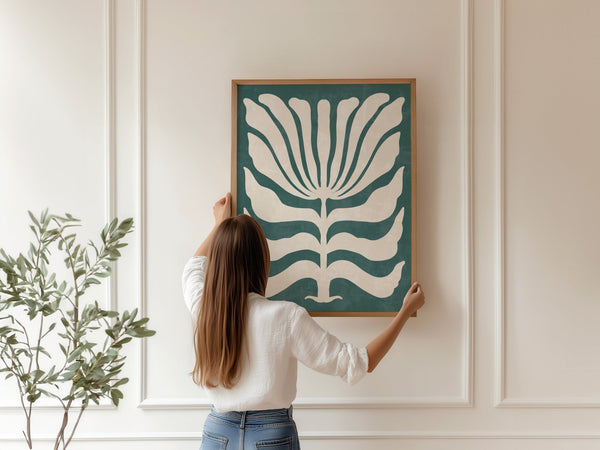 Grøn Sommerblomst Plakat