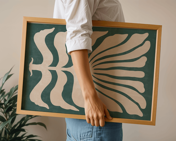 Grøn Sommerblomst Plakat