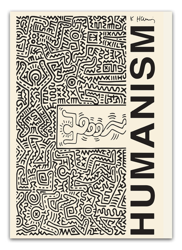 Keith Haring Plakat "Humanism Twirl" | Køb Kunstplakater