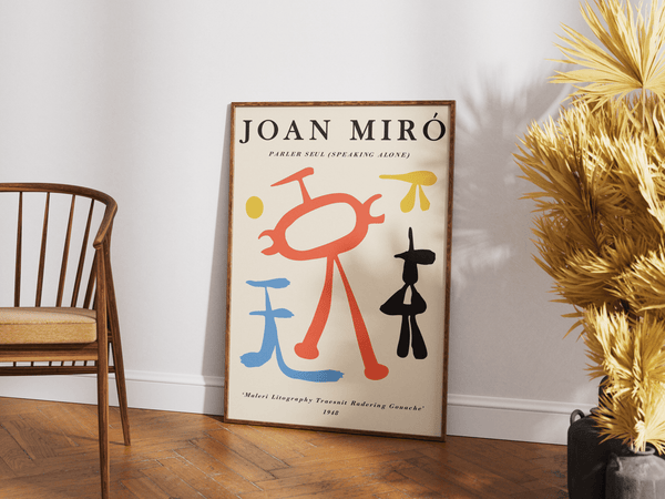 Joan Miro Speaking Alone Plakat