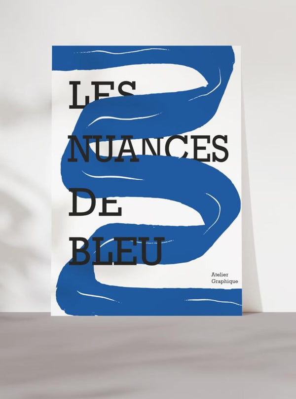 Les Nuances De Bleu Plakat