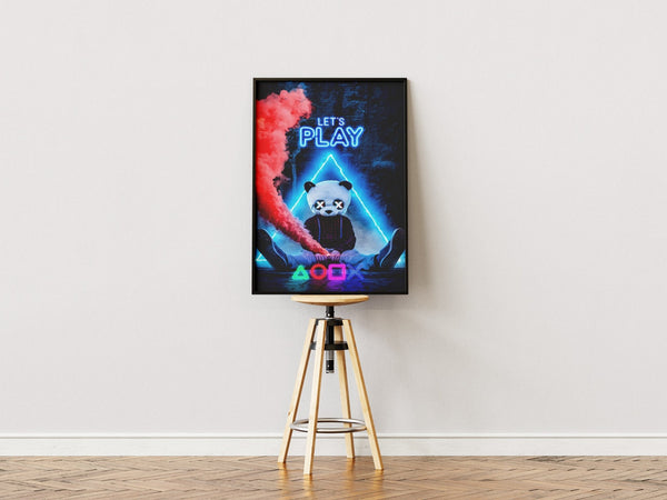 "Let’s Play" - Gaming Plakat