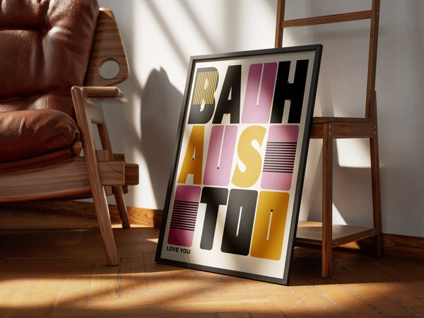 Love You Bauhaus Plakat