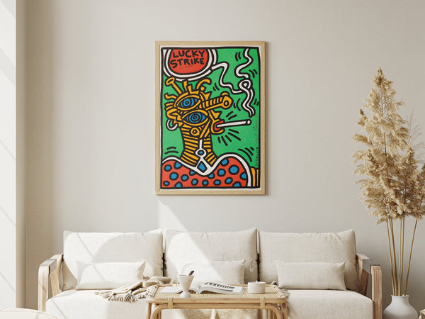 Lucky Strike – Keith Haring Poster