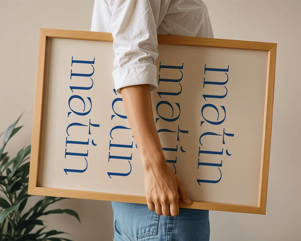 Matin Matin Plakat | Poetisk Plakat med Fransk Morgenstemning