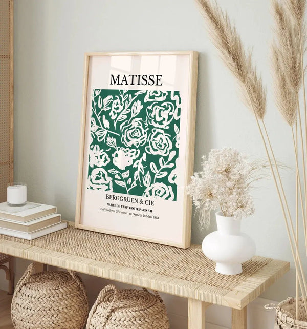 Matisse Plakat | "Matisse Grøn Rose" poster | Køb fra Ellensshop.dk