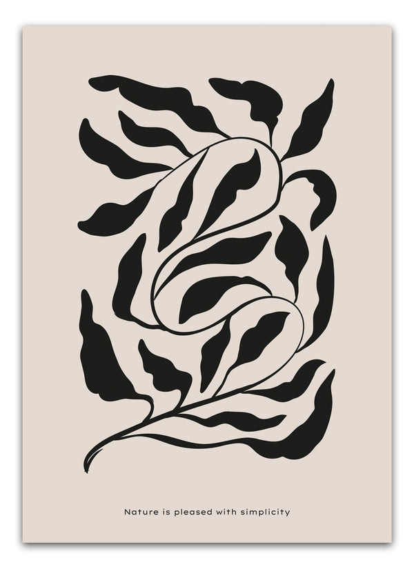 Nature Is Pleased With Simplicity Plakat