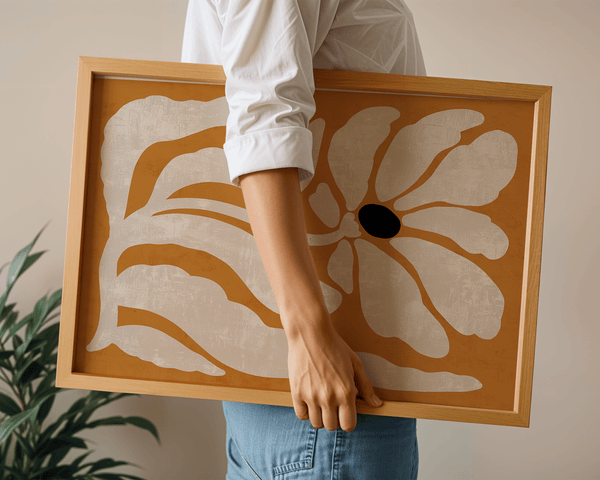 Orange Sommerblomst Plakat