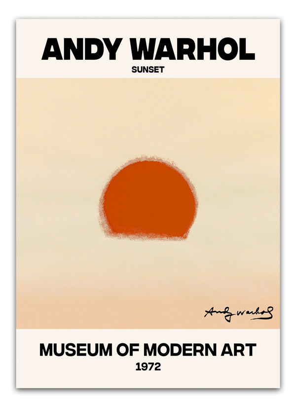 Orange Sunset - Andy Warhol Plakat