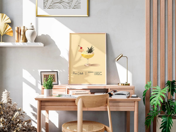 Cocktail pina colada Drinks plakat