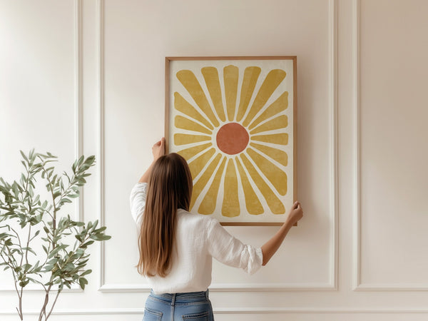 Sommer Blomst Plakat | Moderne Plakat med Organisk Blomst