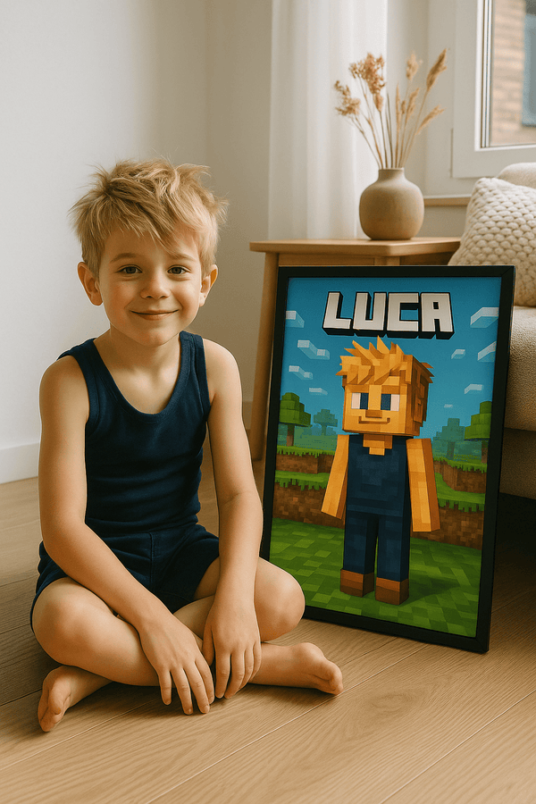 Standard Minecraft plakat (lav din egen)