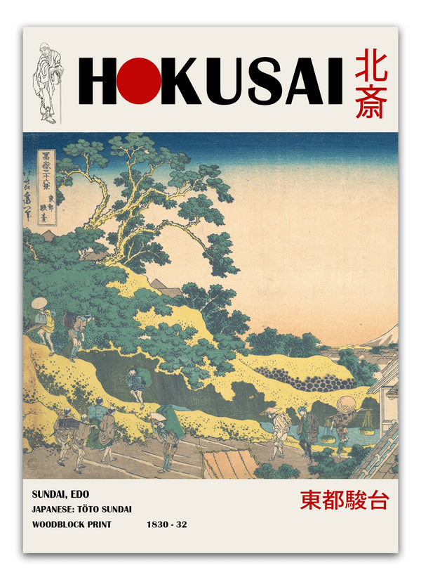 Sundai Edo - Hokusai Plakat | Billige Japanske Plakater
