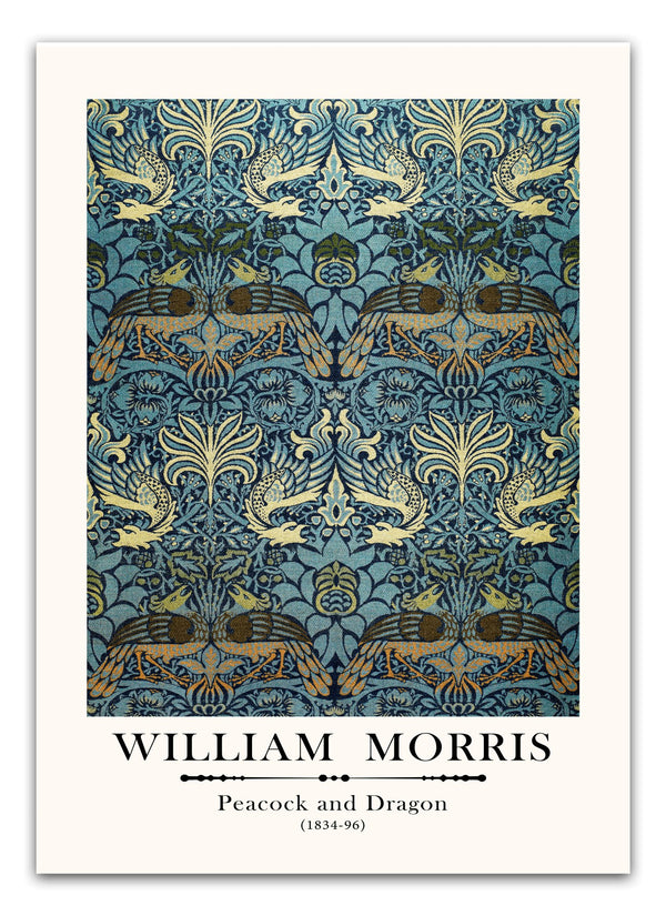 William Morris - Peacock and Dragon Plakat