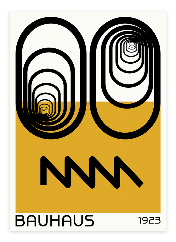 Yellow Eyes Bauhaus Plakat