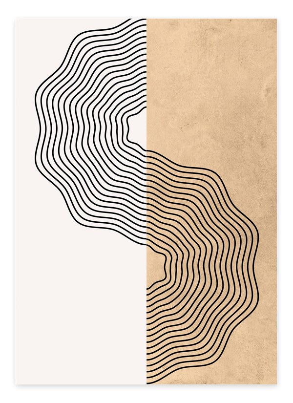 Abstract Line Part Plakat | Moderne & Minimalistisk Kunst