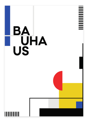 Geometri Bauhaus Plakat