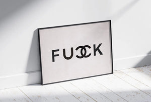 Bold Statement – Fashion plakat i sort/hvid med provokerende og minimalistisk design